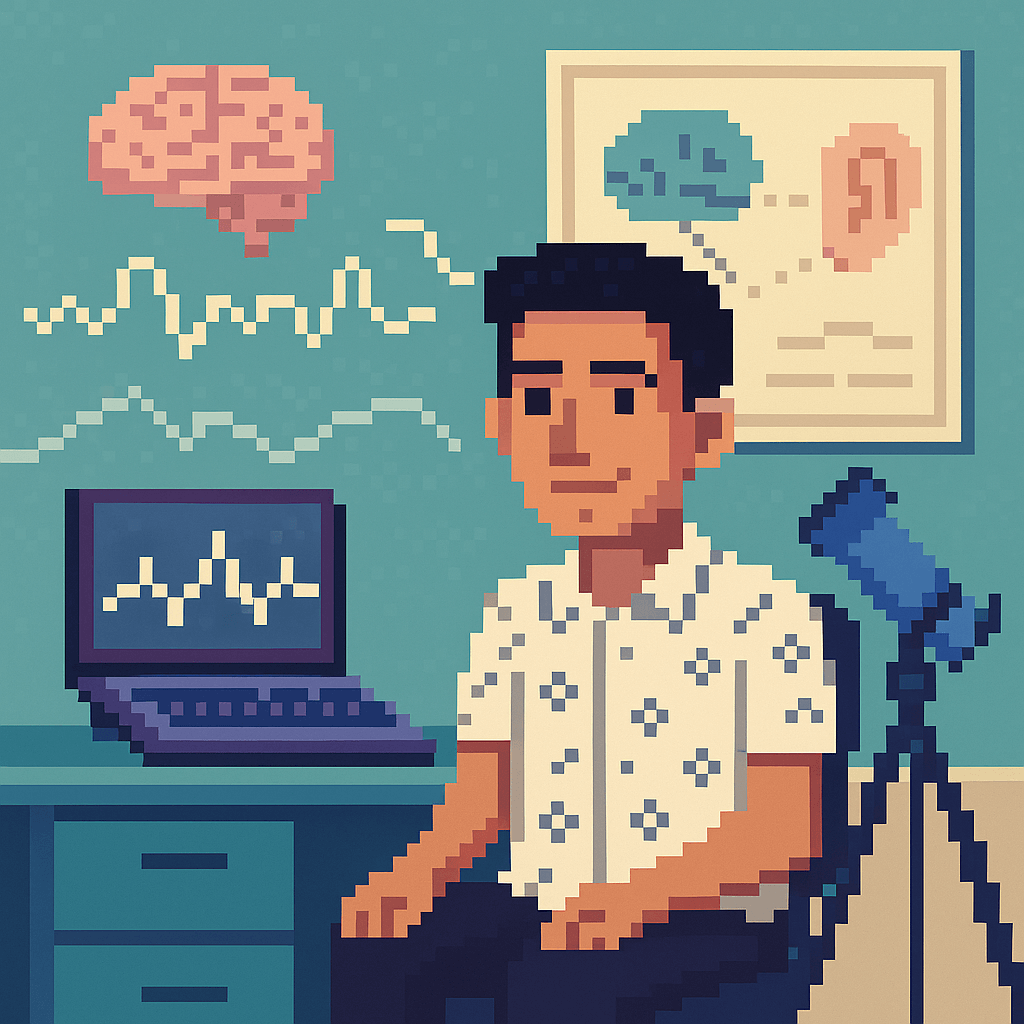 Pixel art avatar of Amir hosein Asaadi - neuroscience researcher
